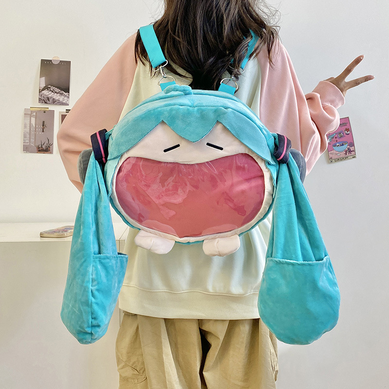 Santa Hat Plush - 2026 Hatsune Miku Anime Hut Schultertasche