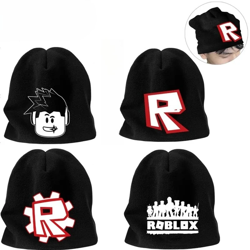 Santa Hat Plush - Neue Robloxs-Themen-Plüsch-Kuppelmütze, Herbst-Winter, warmer Pullover, Geschenk,