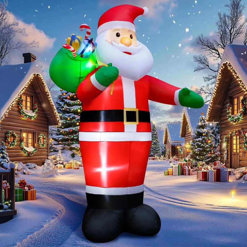 Christmas Lights Outdoor - Anpassung Weihnachtsmann LED-Licht aufblasbare Outdoor-Weihnachtsdekorationen Weihnachten
