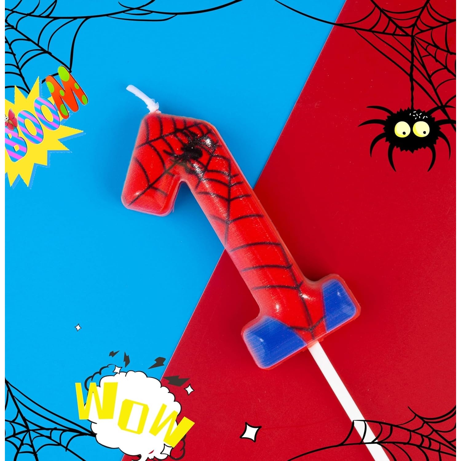 Holiday Candle Set - Spider Party 0-9 Geburtstagskerzen, Videospiel- &