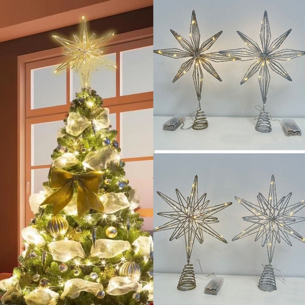 Star Tree Topper - Stern Weihnachtsbaum Topper LED Licht Lampe
