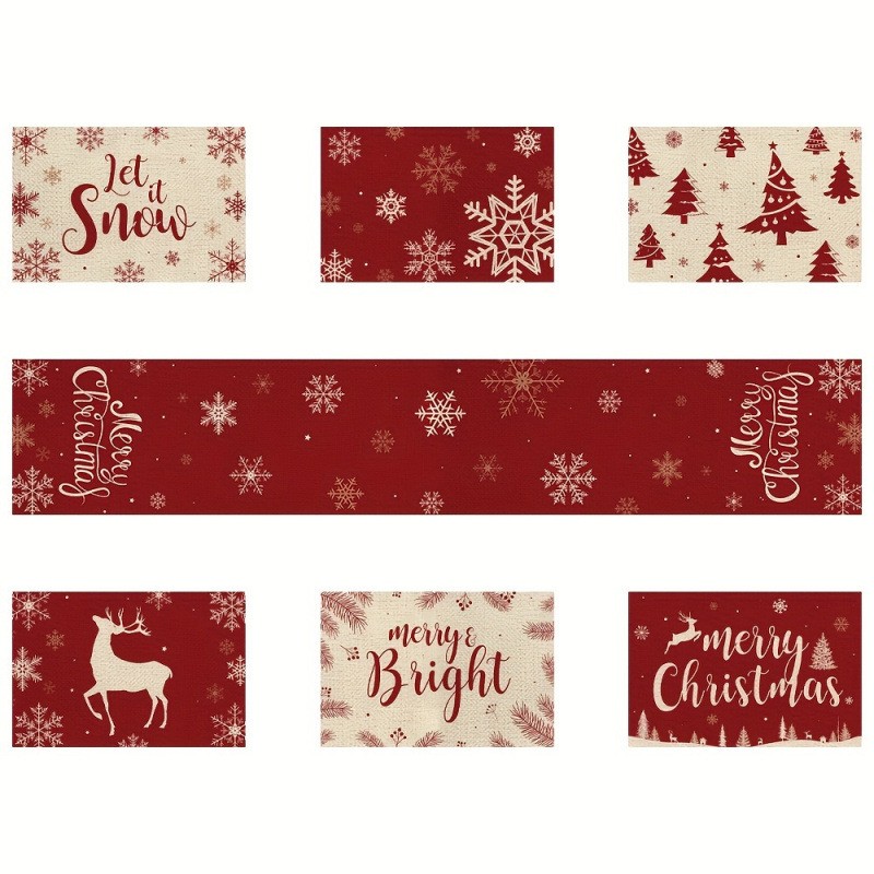 Das 7-teilige Weihnachts-Tisch – Christmas Table Runner Bewertung und Preis