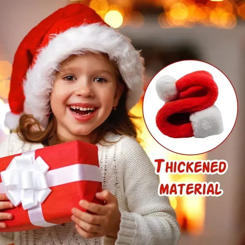 5/1PCS Weihnachten Hut Plüsch  – Santa Hat Plush Bewertung und Preis
