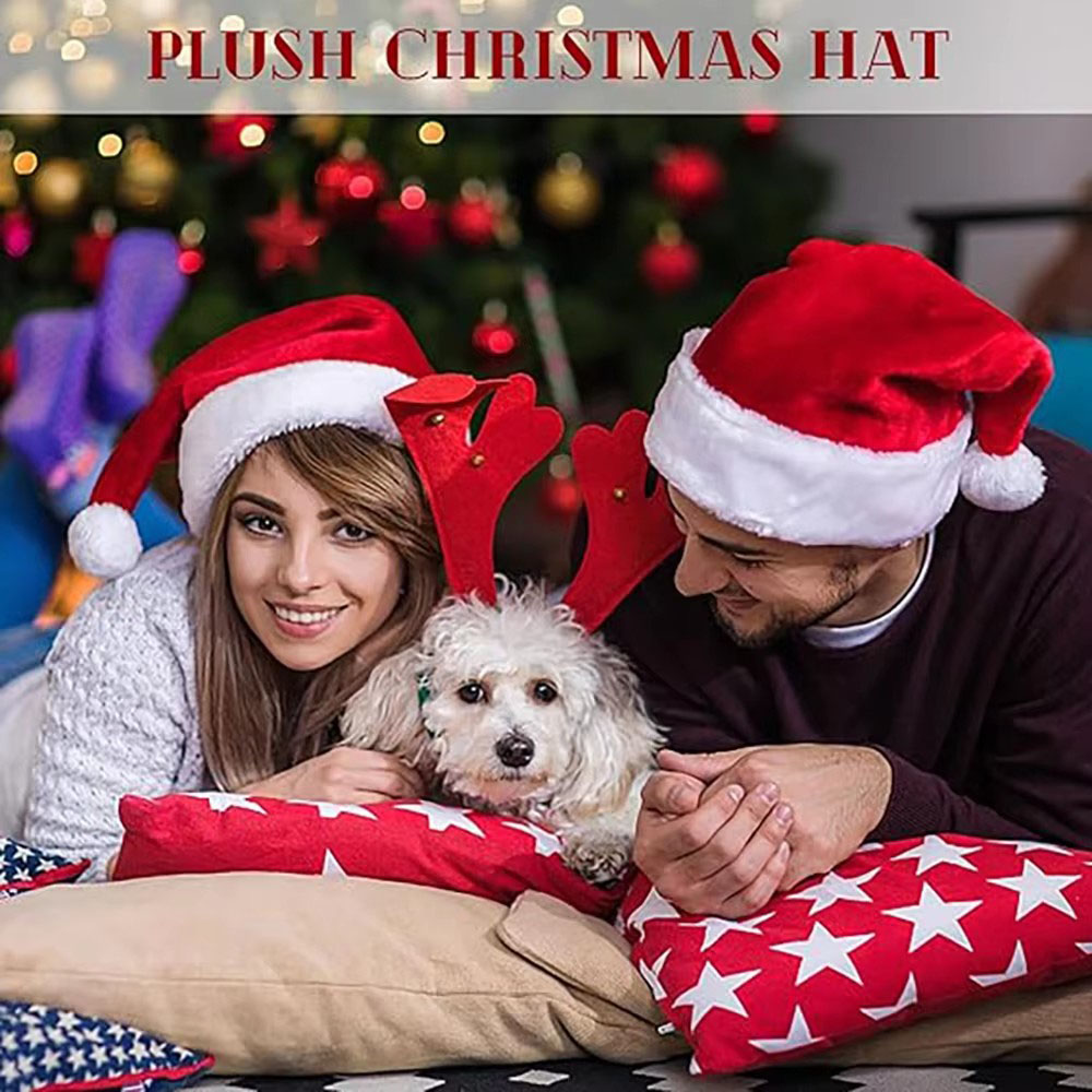 Neue Weihnachtsmütze für Erwac – Santa Hat Plush Bewertung und Preis