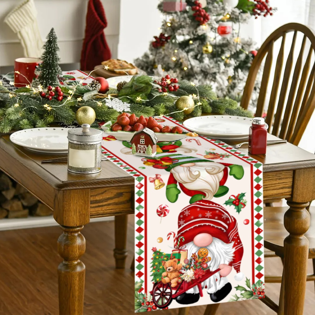 Weihnachts-Tischläufer, gesich – Christmas Table Runner Bewertung und Preis
