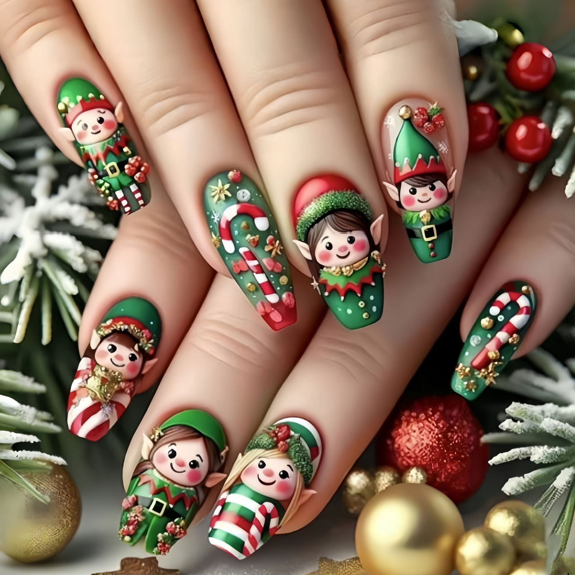 Mittlere künstliche Nägel für  – Christmas Tree Artificial Bewertung und Preis