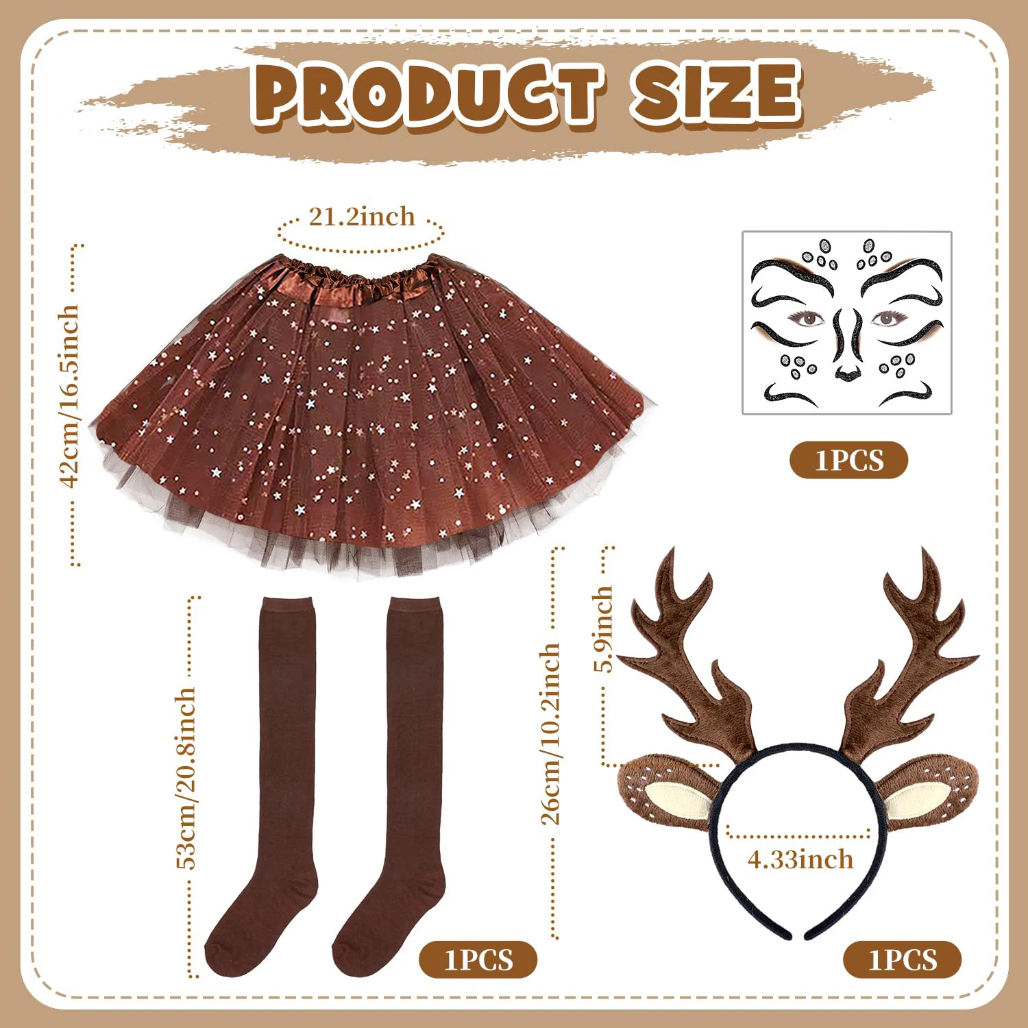 Karneval Hirsch Kostüm Frauen  – Reindeer Antlers Headband Bewertung und Preis