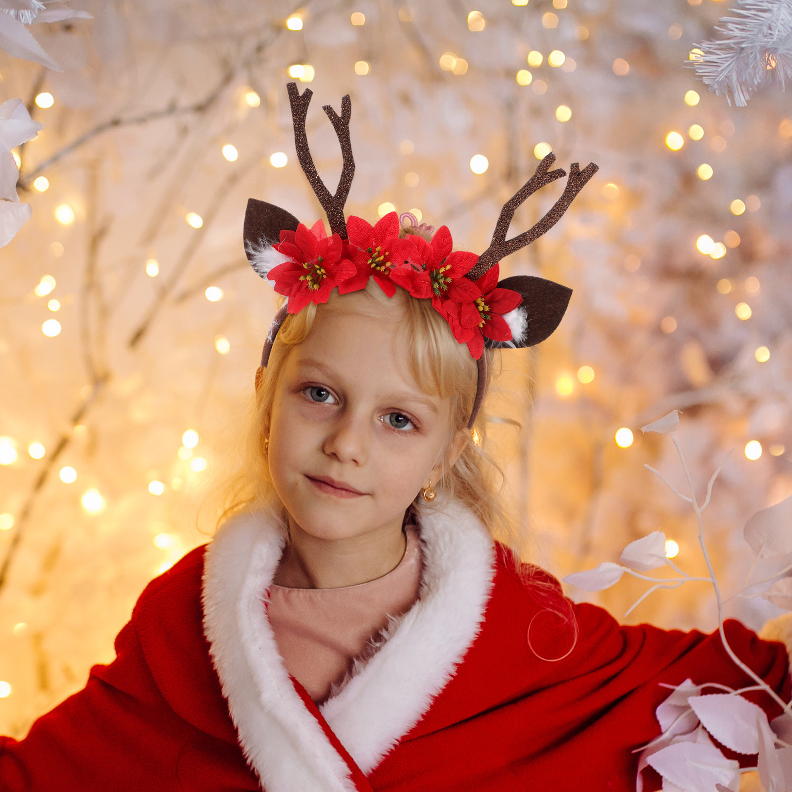 Rentiergeweih-Weihnachts-Stirn – Reindeer Antlers Headband Bewertung und Preis