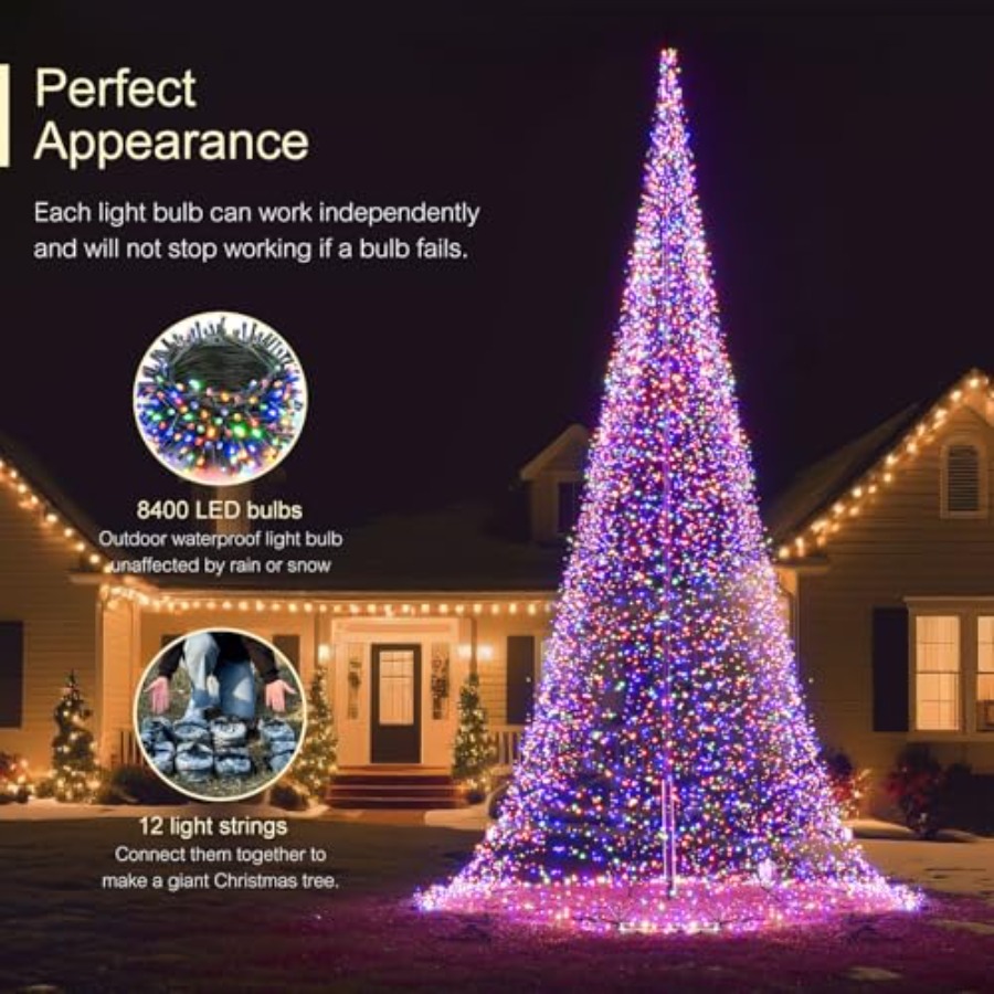 Outdoor-Fahnenmast mit LED-Wei – Christmas Lights Outdoor Bewertung und Preis