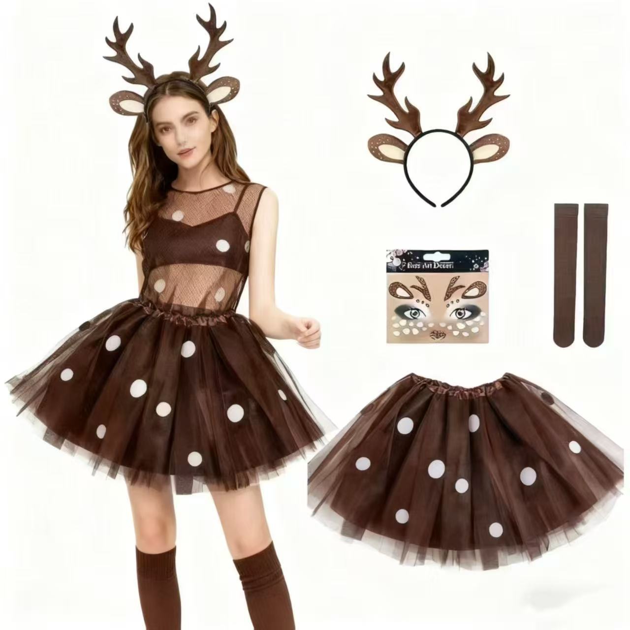 Rentier-Kostüm-Set mit Geweih- – Reindeer Antlers Headband Bewertung und Preis