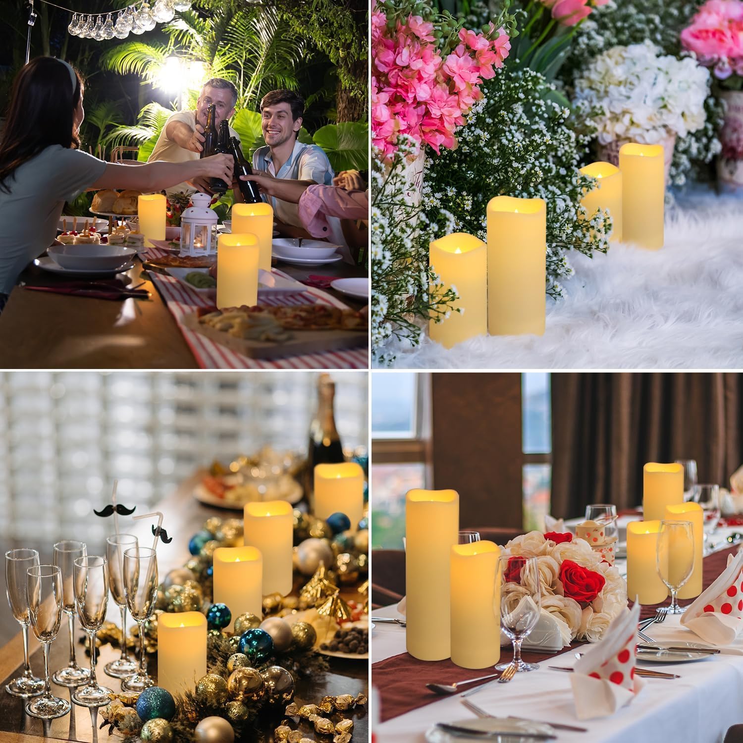 Set aus 96 wasserdichten flamm – Holiday Candle Set Bewertung und Preis