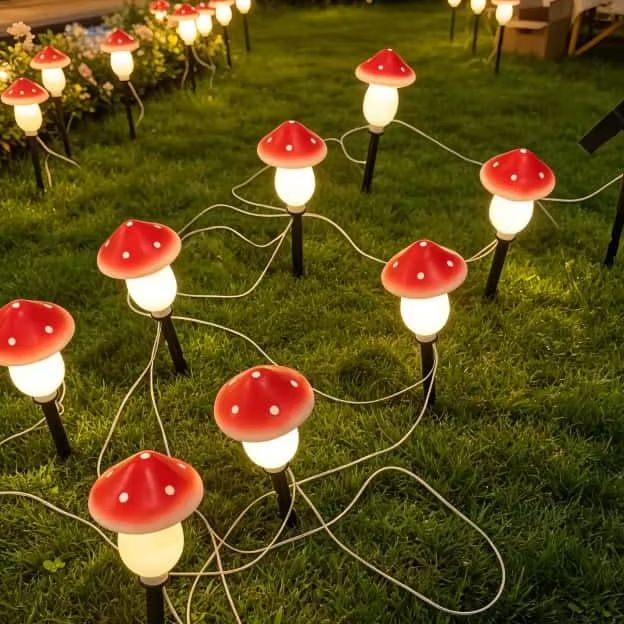 Solar-Pilz-Lichterkette Wasser – Christmas Lights Outdoor Bewertung und Preis