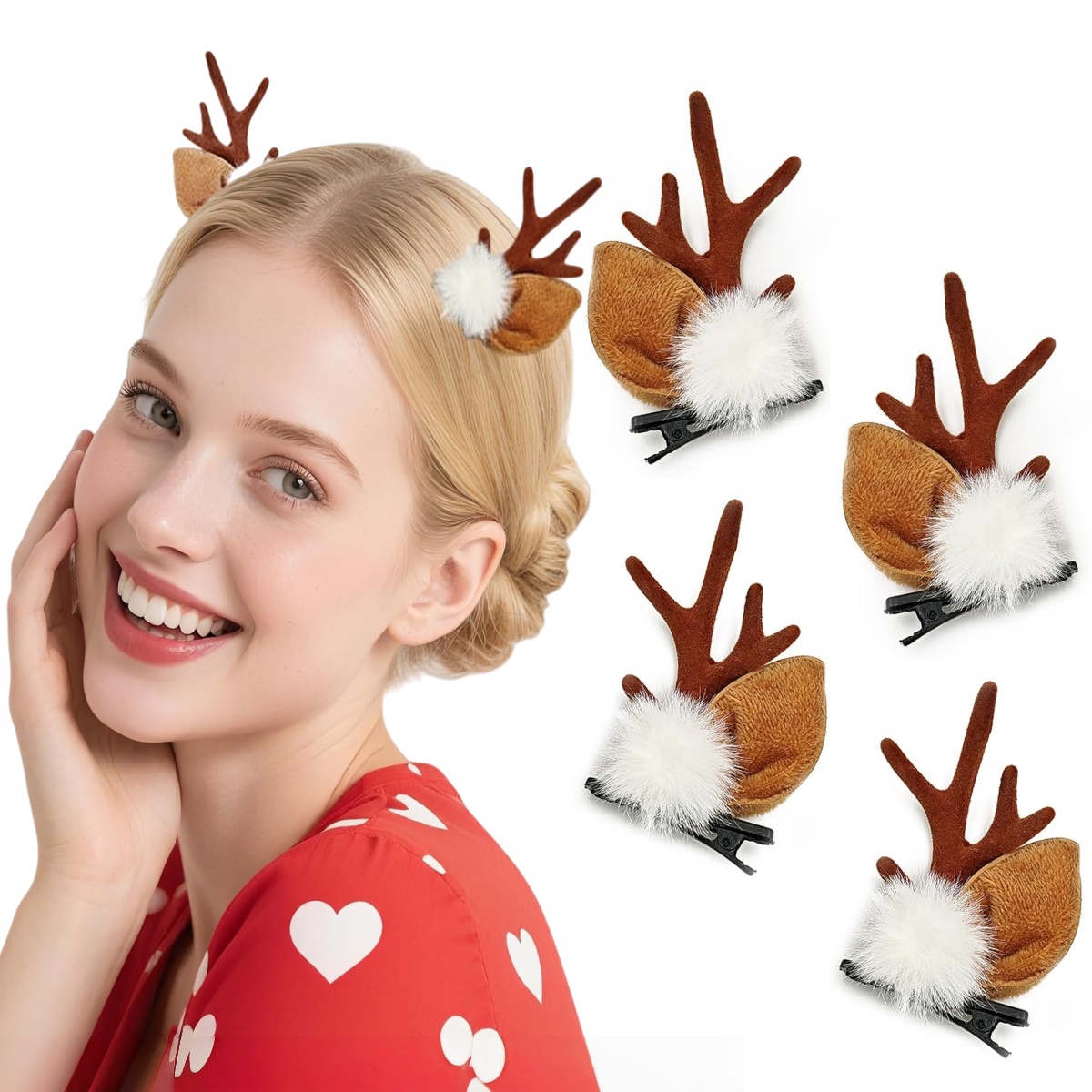 1/2 Paar kleine Hirschohren-Ge – Reindeer Antlers Headband Bewertung und Preis